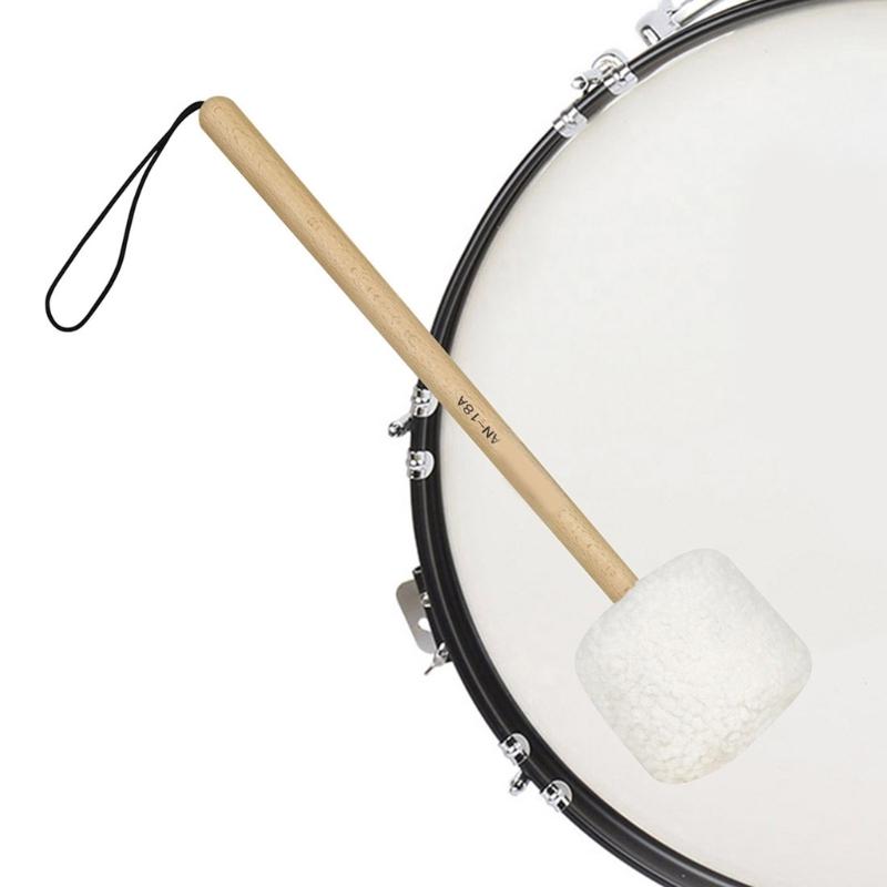 7 Pcs Wood Handle Drumsticks Singing Bowl Mallet Stick with Soft Felt Head Percussion Stick for Relaxation Yoga Healing