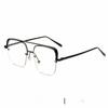 Half Frame Square Ocean Glasses With Pink Lenses For Fashionable Outdoor Wear