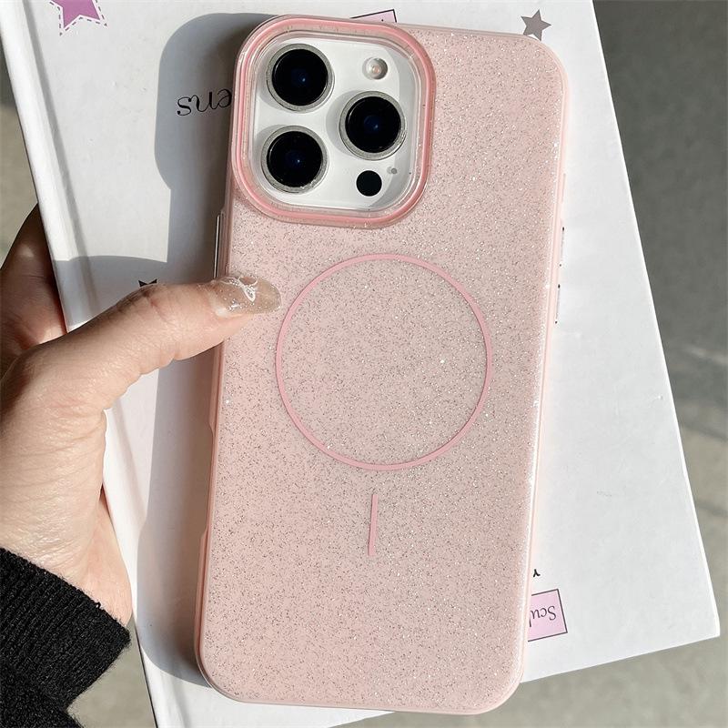 iPhone 16 Pro Max Glitter 2-in-1 Magnetic Case Compatible with Apple 11-16 Models iPhone 16