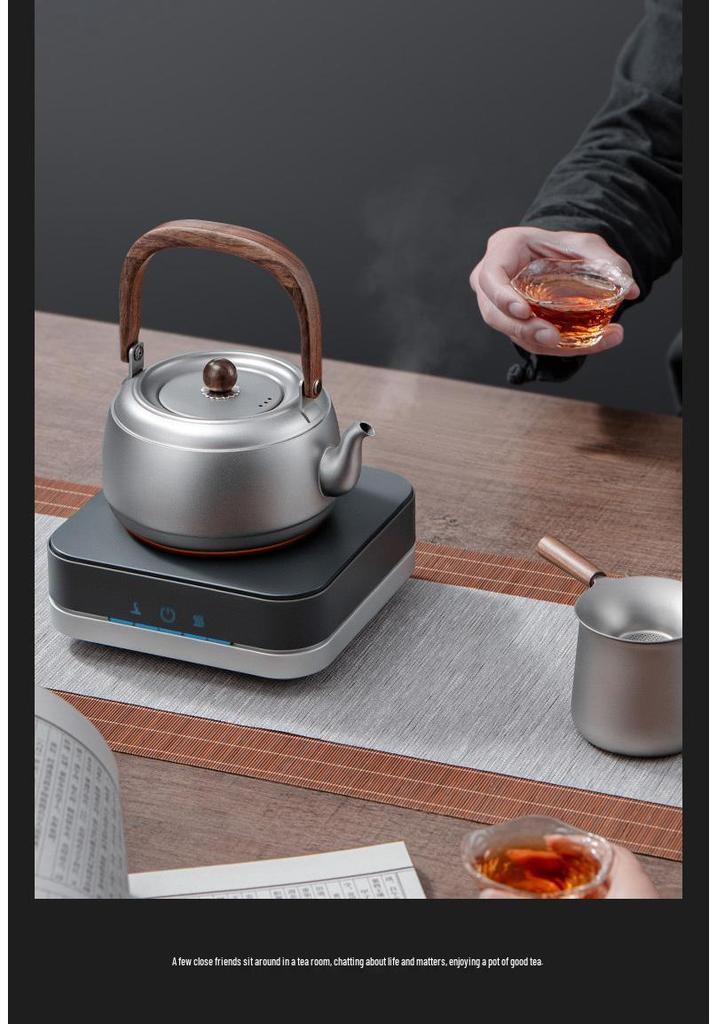 Portable Pure Titanium Kettle Teapot for Brewing and Boiling