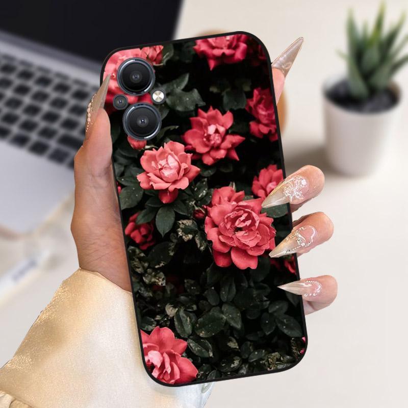 For Oppo Reno 7 8 Lite Reno7 Z 5G Case F21 Pro 5G CPH2341 Stylish Painted Cover Soft Silicone TPU Phone Cases For Oppo A96 5G