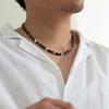 Small Wood Beads Short Choker Necklace for Men Trendy Beaded Chain Collar On the Neck 2026 Fashion Jewelry Accessories Male Gift