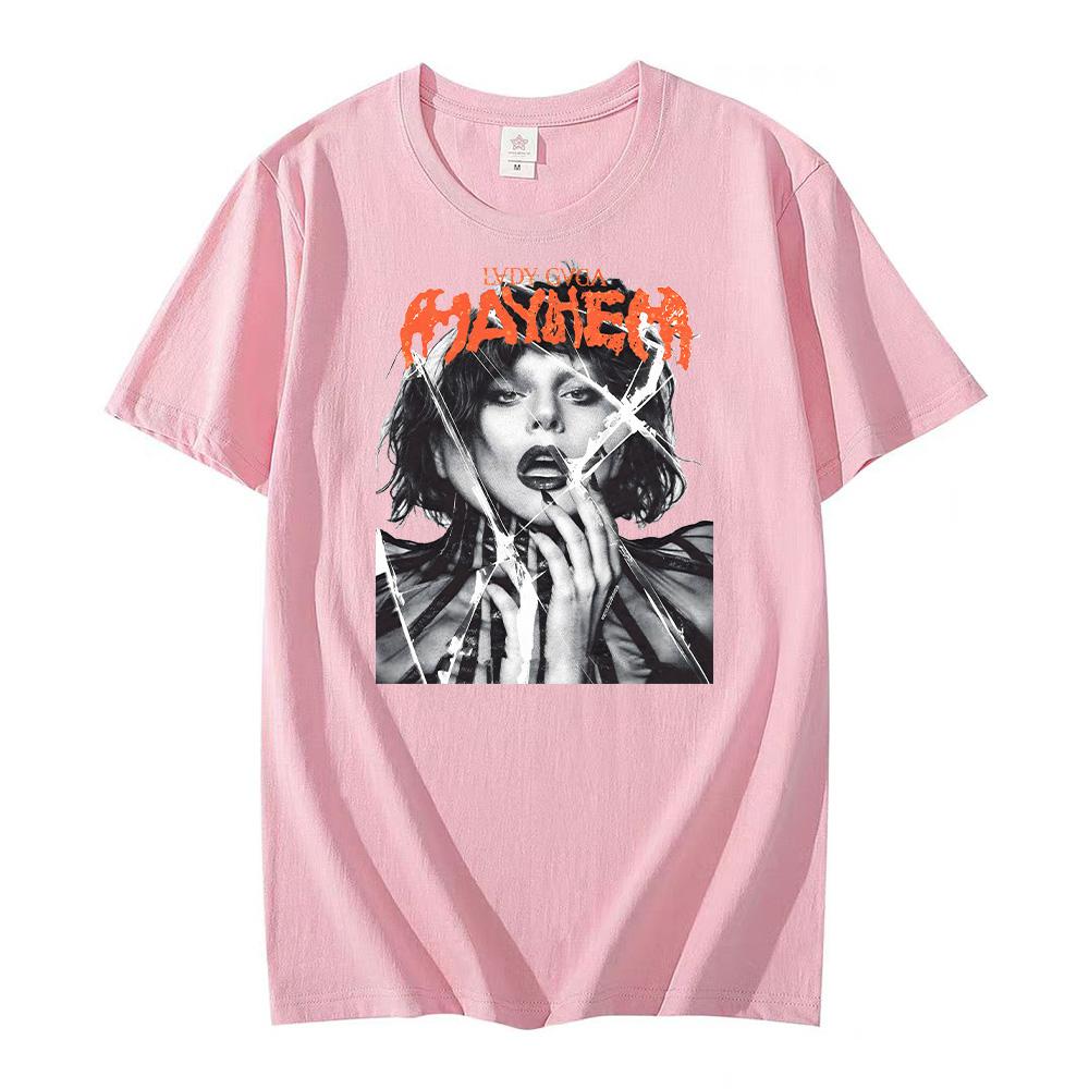 

Lady Gaga Mayhem TShirts Unisex High Quality Hip Hop Cotton Tees Shirts Fashion Unisex Aesthetic Retro TShirts Summer New Clothing 4XL