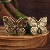 Vintage Brass Butterfly Figurine – Miniature Animal Statue for Home Decor & Desk Ornament