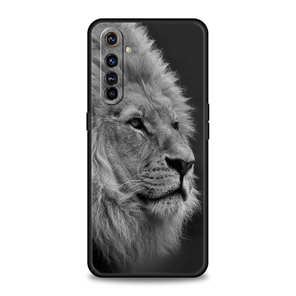 

Чехол для телефона Lion Wild Animals для Realme 12 11 10 9 8 5G 7 6 GT5 GT3 GT2 Pro Plus C21 C25 C35 для Realme GT Neo 2 3 3T 5 Realme C21