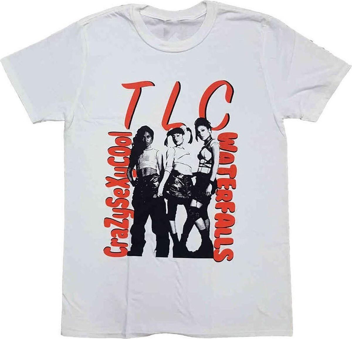 Vtg TLC Band Waterfalls Here Cotton White Unisex All Size T Shirt TU210 S