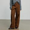 Chuyu Women's Autumn Corduroy Split Wide-Leg Banana Pants