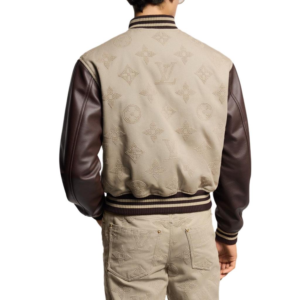LOUIS VUITTON Monogram Embroidered Varsity Blouson 1AHBZ4