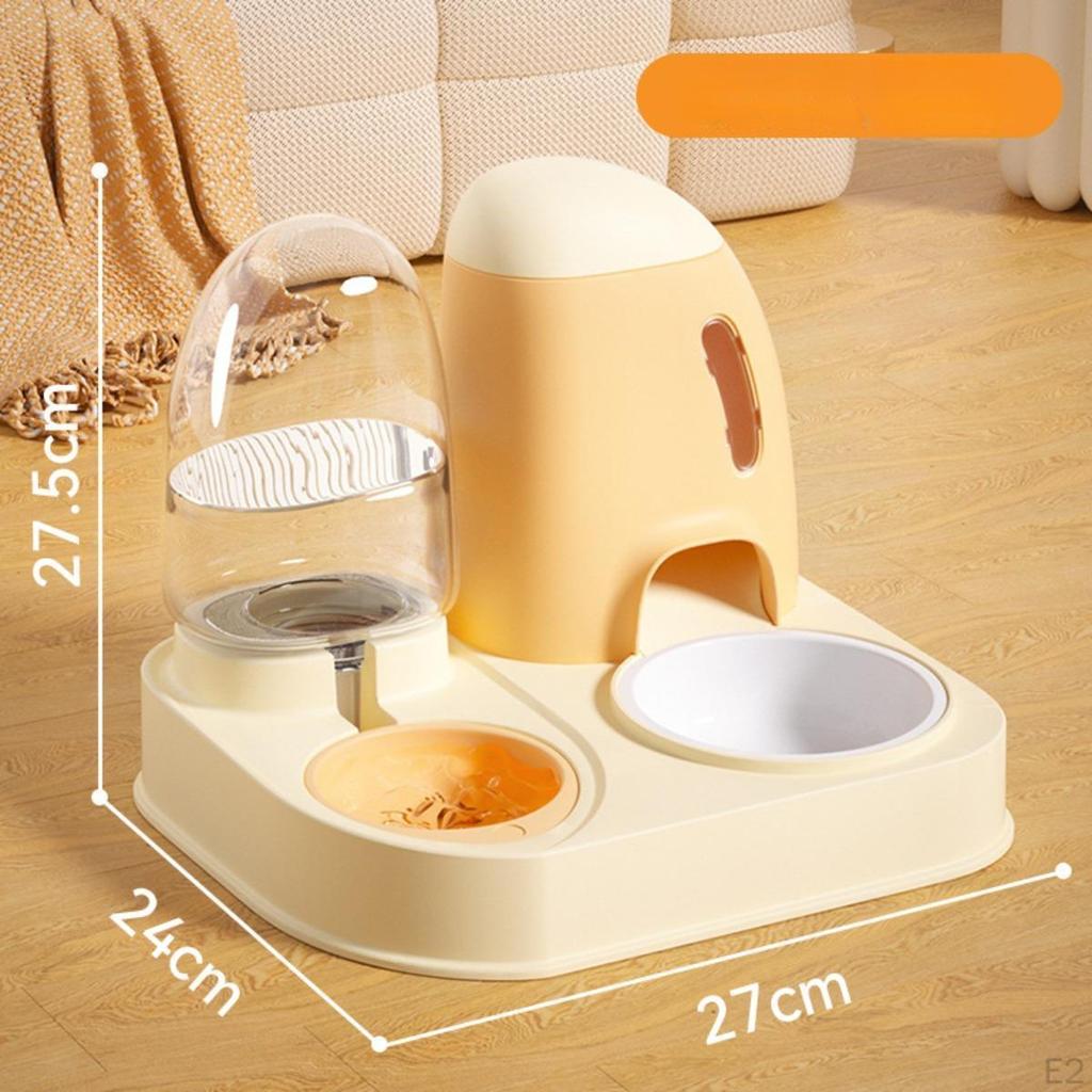 Pet Food Feeder and Water Dispensers Dispenser Cats Dog for Medium