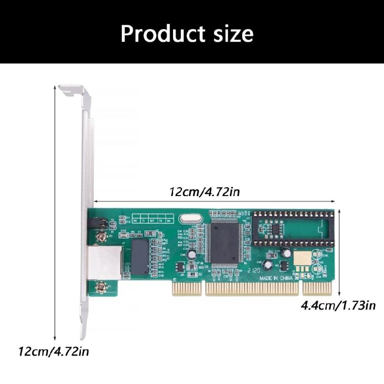 PCI Gigabit Networking Card 1000M PCI Ethernet Adapter Networking Card RTL8169SC Chip Adapter for Desktop PC Server