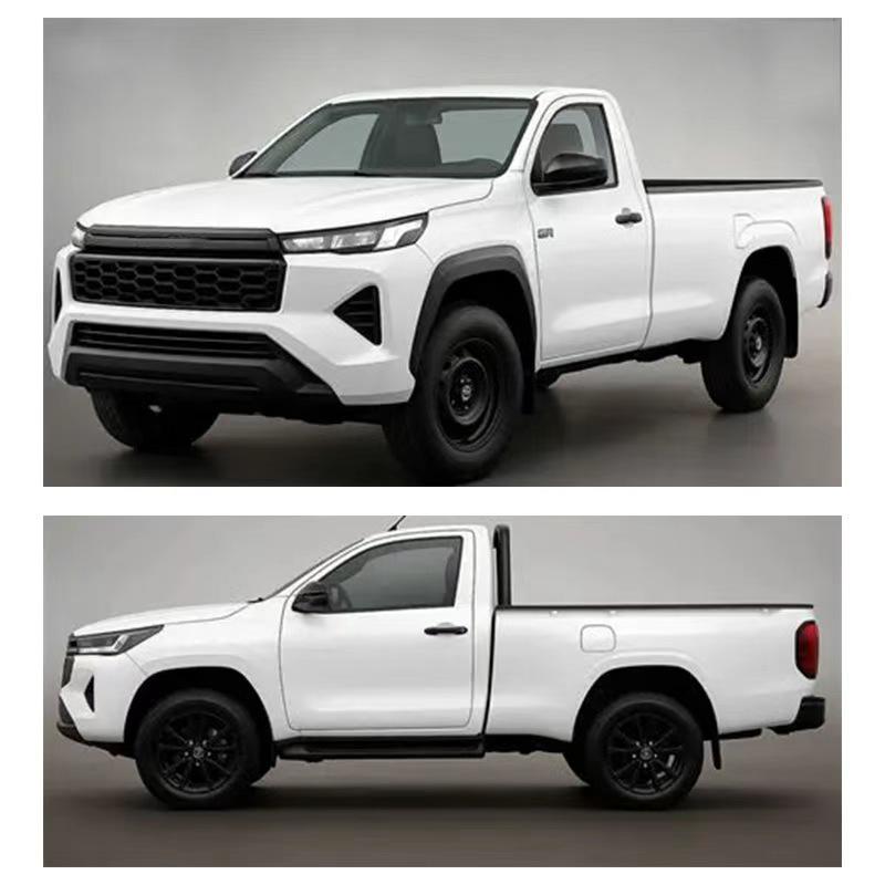 Suitable for 2026 Hilux two-door model pickup truck running boards.