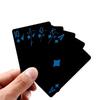 Black Gold Playing Card Poker Game Deck Blue Red Poker Suit Plastic Magic Waterproof Deck Of Card Gift Collection