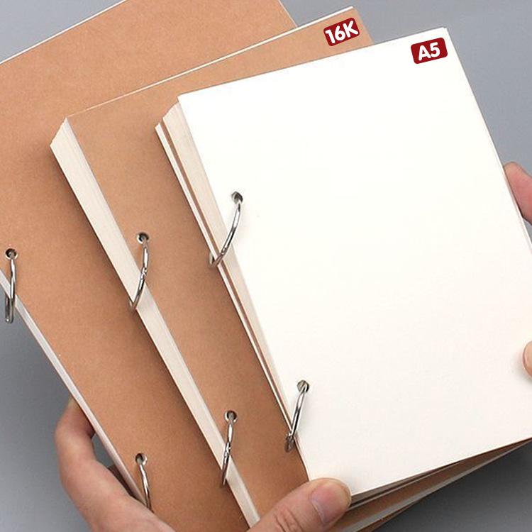 A4 Loose-Leaf Detachable Thickened Sketchbook for Art Students - 8K/32K Portable Drawing Book, Perfect for Kindergarten Use