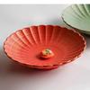 Solid Color Pattern Ceramic Plate Living Room Decoration Fruit Dinner Steak Dessert Home Kitchen Tableware