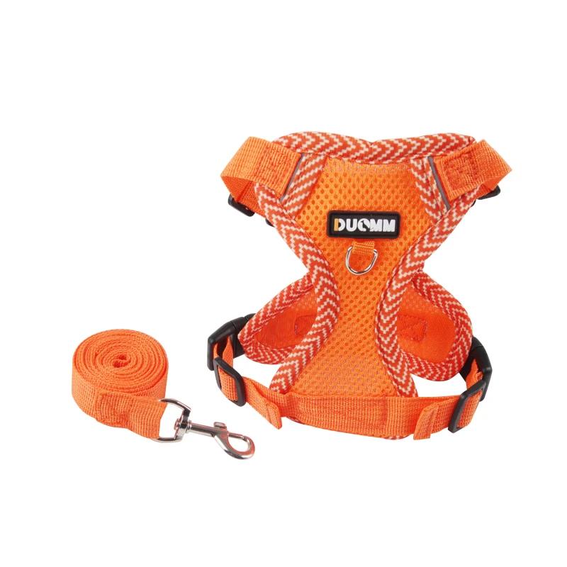 

Новий тяговий мотузок для собак Майка для домашніх тварин Ремінець для грудей Світловідбиваючий і дихаючий Прогулянковий мотузок для котів Мотузок для собак S озеро синього кольору