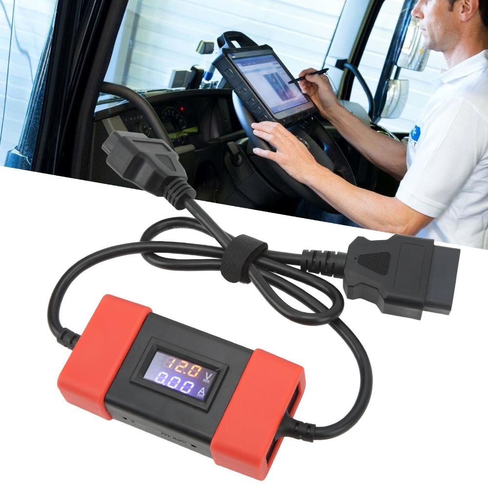 Digital Screen Truck OBD2 Adapter 24V to 12V Launch X431 Adapter  Heavy Diesel Truck