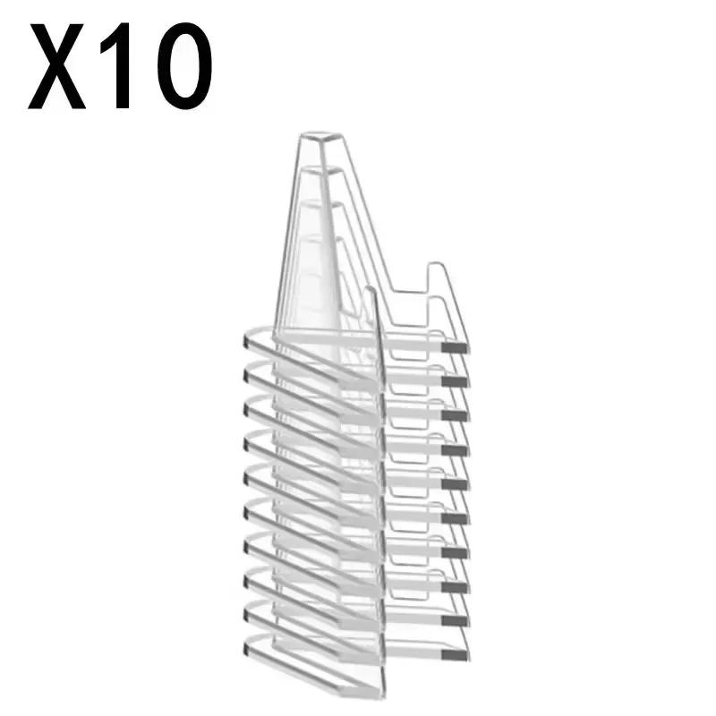 Transparent Acrylic Coin Display Stand Holders Small Easel Rack Card Commemorative Challenge Coin Capsule Holder Support