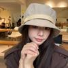 Pălărie Bucket din Catifea Cord pentru Femei Stil Coreean 2025 - Design Fisherman Toamnă/Iarnă