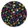 100-500PCS Acrylic Zodiac Beads Round Flat Loose Spacer Constellation Beads For Jewelry Making Diy Bracelet Necklace Accessories