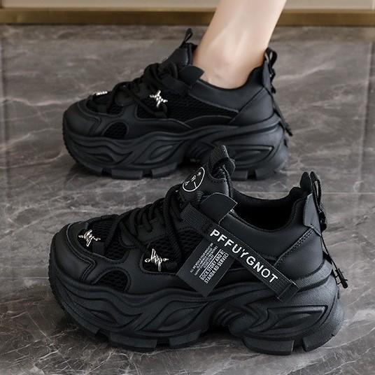 Fashion Four Seasons Boutique Mesh Platform Daddy Shoes Versatile Comfortable Women's Sneakers
