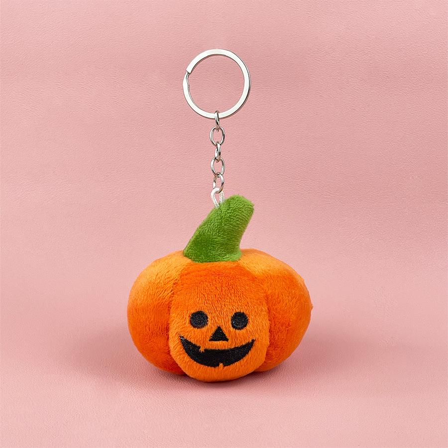 Pumpkin Plush Cheerful Keychain Soft Toy With Custom Designs For Treats Halloween