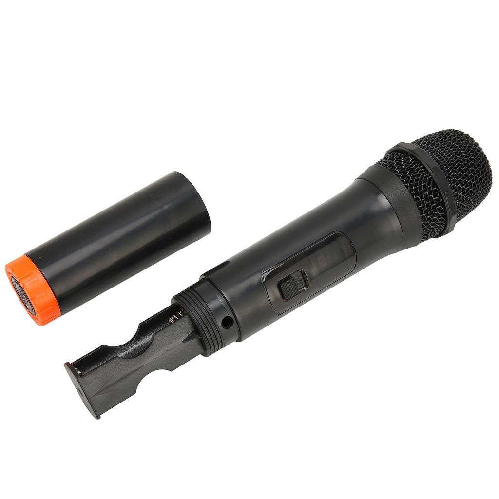 UHF Wireless Microphone 131ft Range Noise Reduction Handheld Dynamic Mic with USB Receiver for Karaoke Party