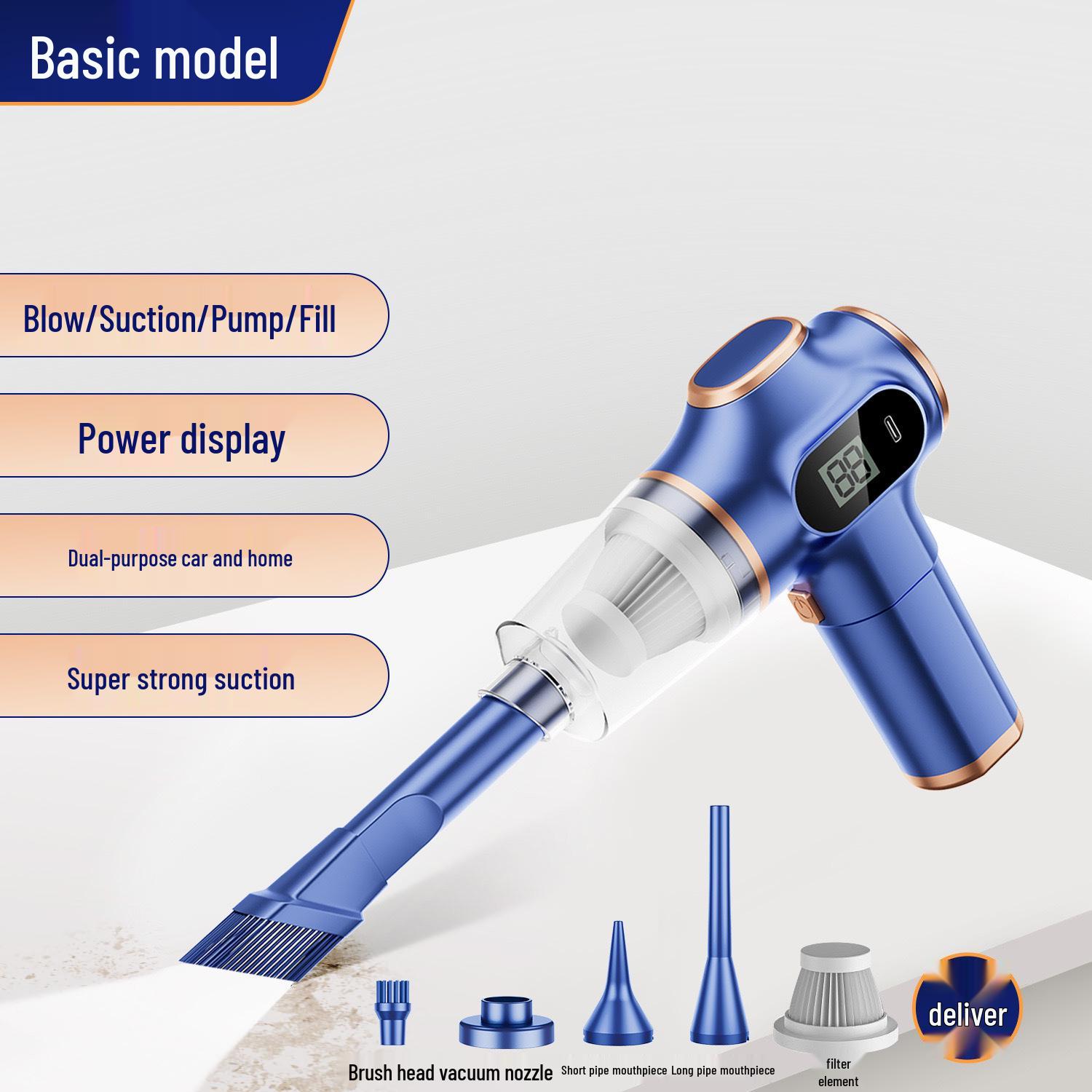 Ручной беспроводной пылесос с мощным всасыванием и выдувом для домашнего использования