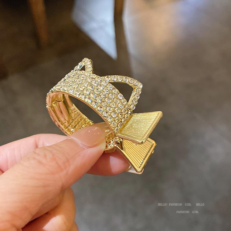 

Высокий конский хвост с защитой от падения - надежный, не спадающий аксессуар для волос для женщин F876 золотой