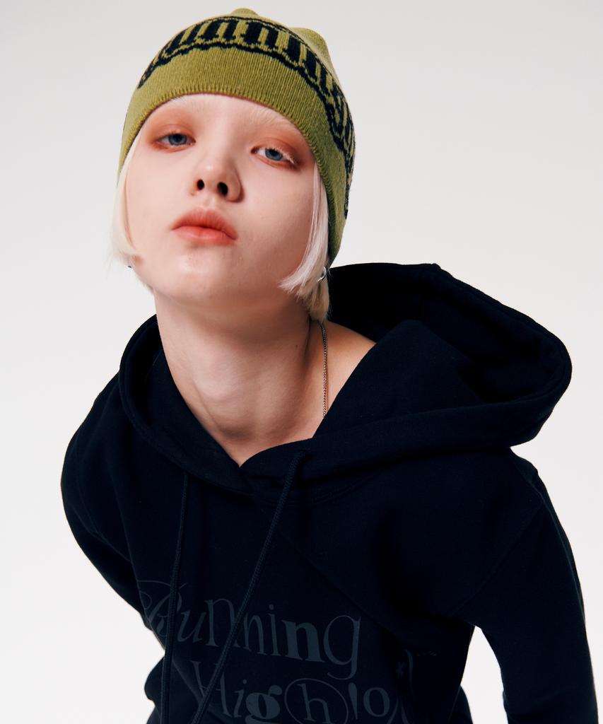 Leoninghai Skull Logo Jacquard Beanie [Olive]