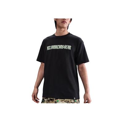 Camiseta Confortável Dri-Fit ACG de Secagem Rápida e Manga Curta Larga Masculina Tops Preto HJ0885-010