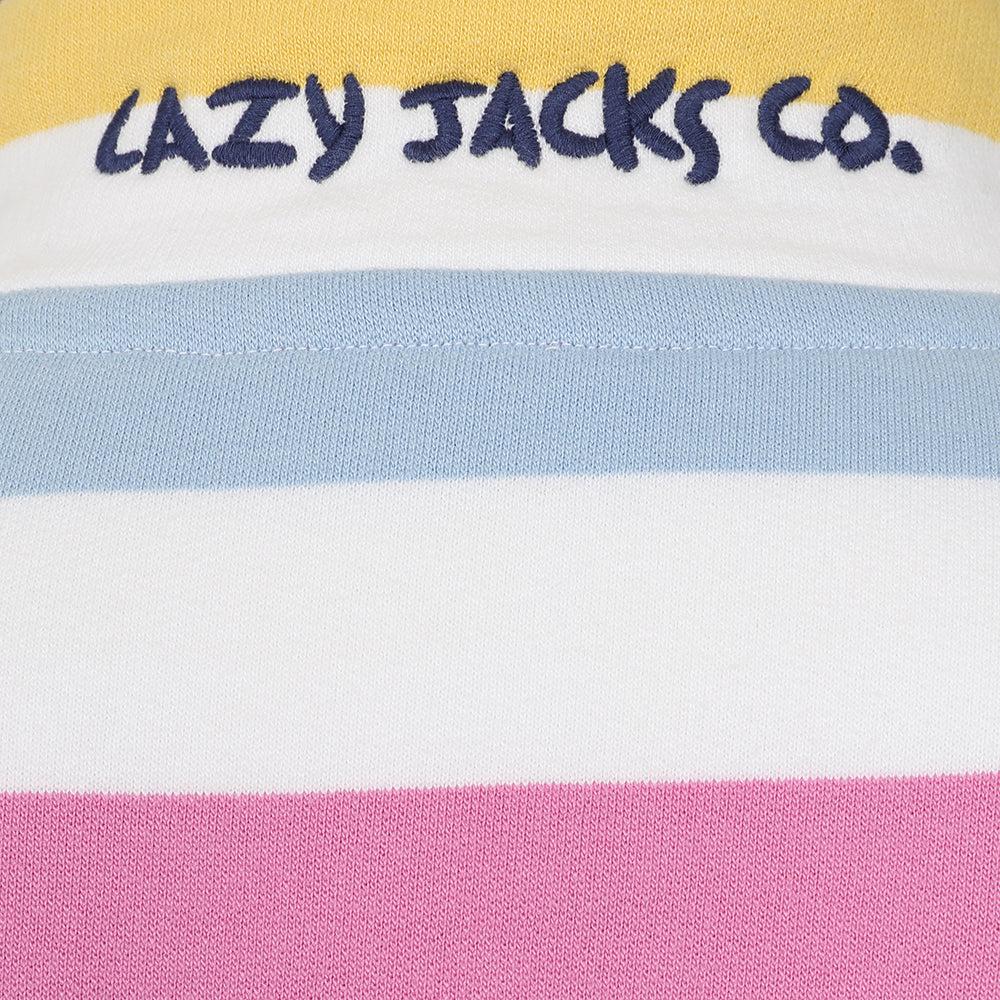 Lazy Jacks Womens/Ladies Button Neck Sweatshirt