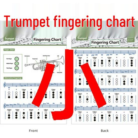 Compact Trumpet Fingering & Chord Chart Diagram