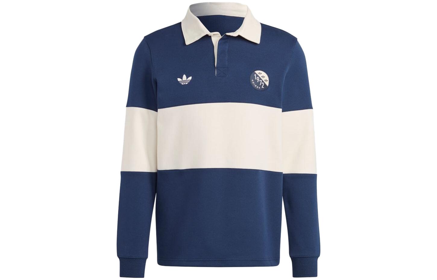 Adidas Originals BLOKEPOP Polo Shirt Men s Blue White IP7174 XS