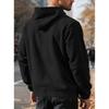 Pullover Herren Herbst und Winter Fleece Kapuzenpullover Locker Tasche Halber Reißverschluss Kapuzenpullover für Herren