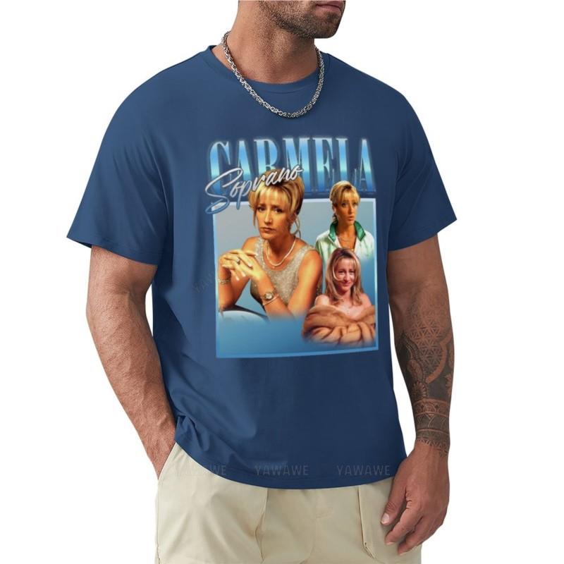 summer men tshirt brand top CARMELA SOPRANO TShirt plus size t shirts aesthetic clothes men graphic t shirts S