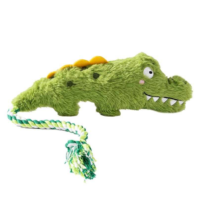 

Plush Squeaky Dog Toys Crazy Zoo Plush Sound Toys Human Pet Interactive Tug of War Knot Bite-resistant Pet Toys Outdoor Funny зелёный