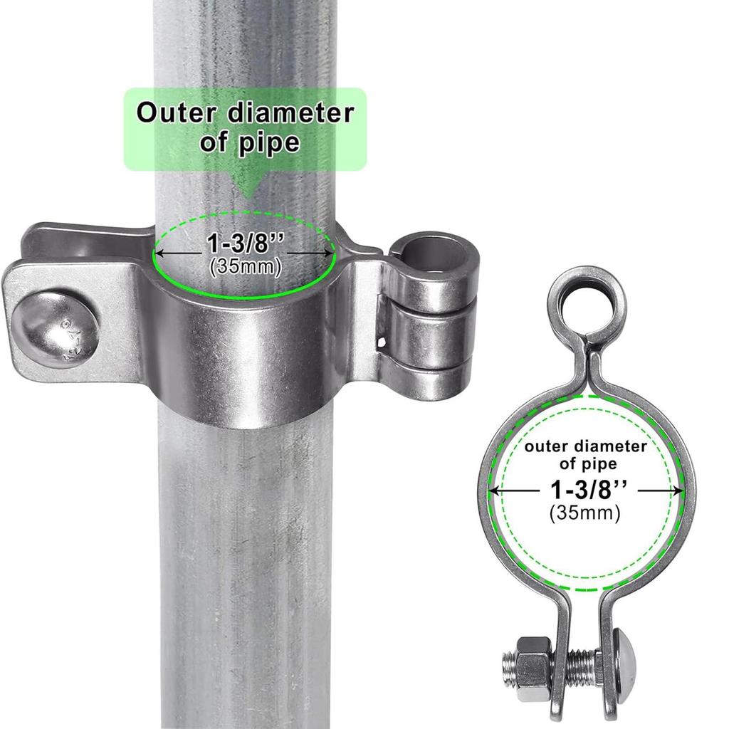 Stainless Steel Accessories for Chain Link Fence Gate Mounting