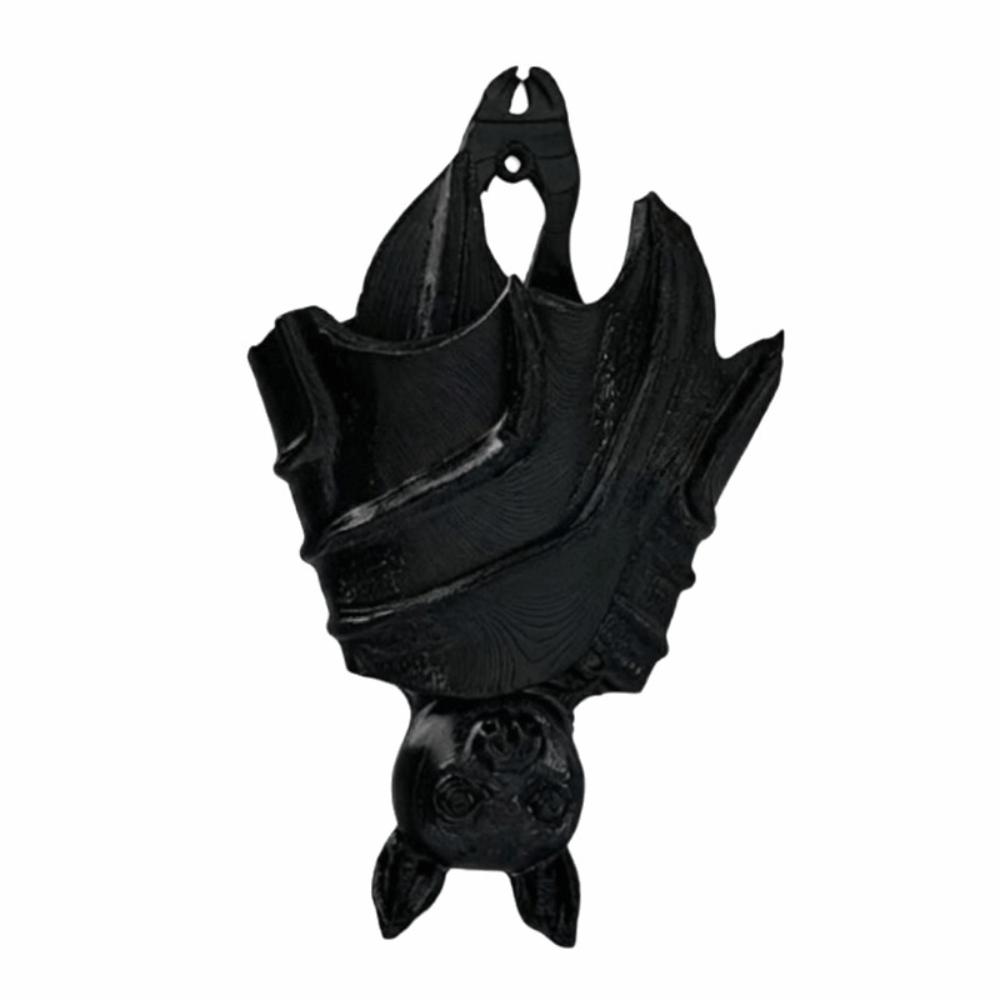 Gothic Style Bat Shaped Flower Pot Halloween Hanging Succulent Planter Flower Container  Patio