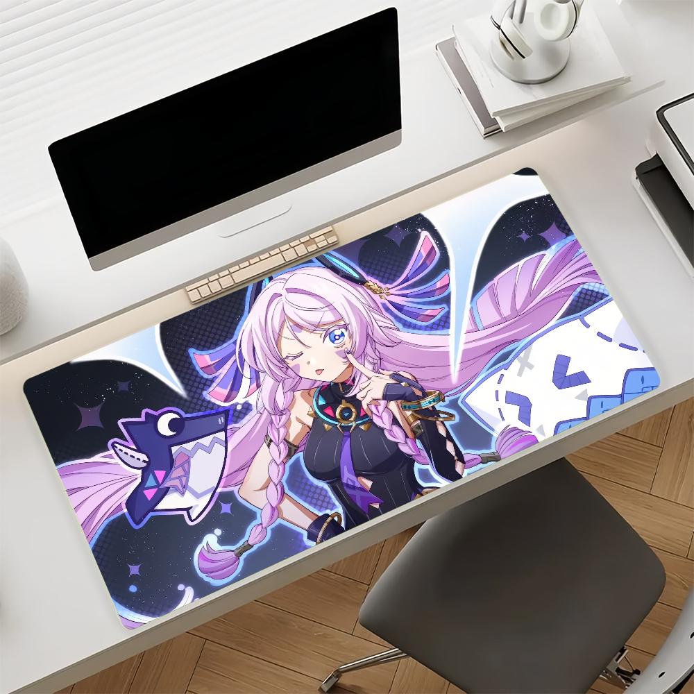 Tapis de Souris Genshin Impact Citlali Caoutchouc Antidérapant Gamer Équilibre Tapis pour Ordinateur Décoration Deskmat Ordinateur Portable Bureau Grand