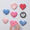 4Pcs Fridge Magnets Three-dimensional Heart-shaped Creative Styling Strong Adsorption Multiple Use Home Decor Lovely Color Heart Creative Magnetic