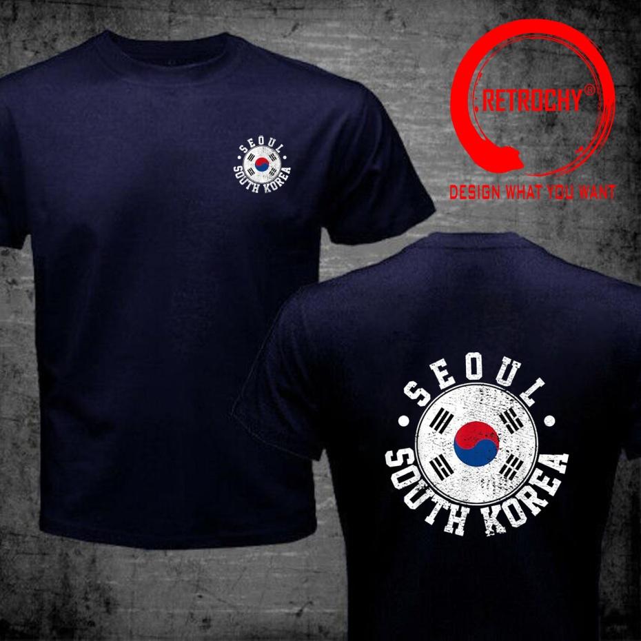 Lustiges Design Vintage Used Look Seoul Südkorea Shirt Unisex Mode Trendige Freizeitkleidung Stilvolle Oberteile T-Shirt Freizeit T-Shirt