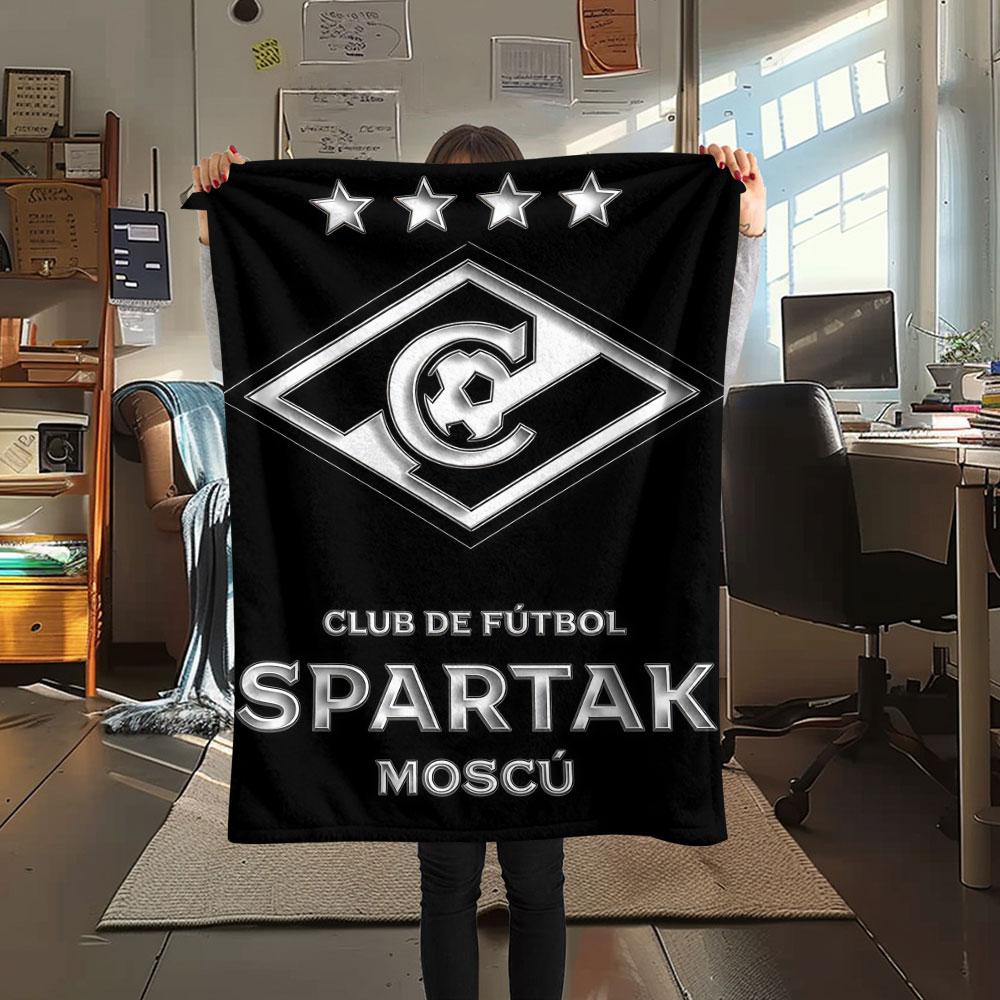 1PC  Spartak Moscow Fight Blanket, High quality Comfortable for All Seasons, Home Decor, Warmth and Comfort