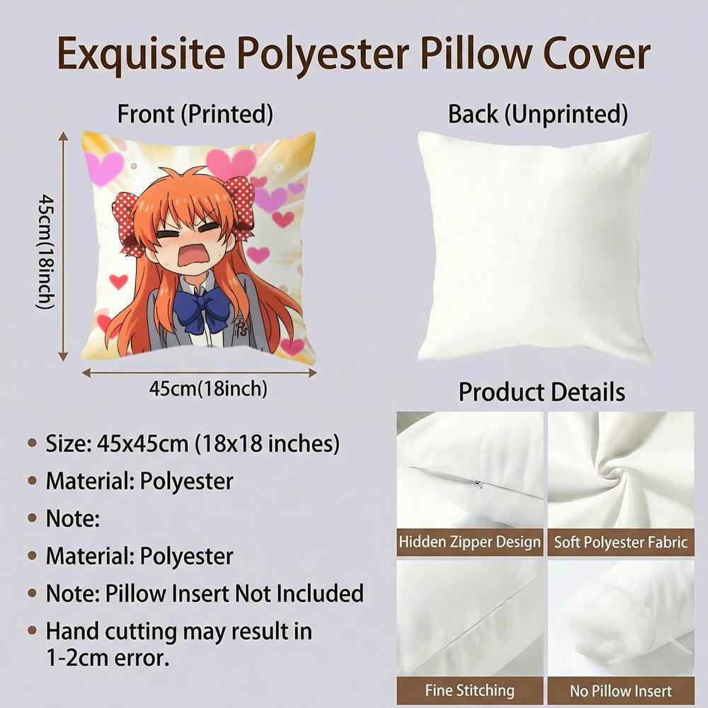 Comedy Monthly Girls' Nozaki-Kun Cushion Cover Cushion Cover Set 4Pcs 50X50 45X45 40X40 Pillowcase Decorative Sofa Home Decor