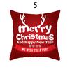 Merry Christmas Cushion Cover Xmas Pillowcase Happy New Year Navidad Santa Claus Red Pillow Cover Ornament Gifts Home Decor