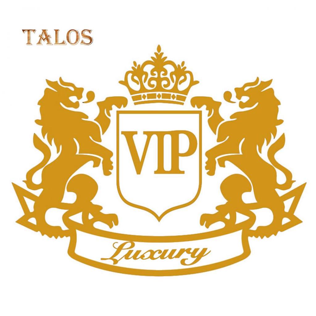 Double Lion Crown VIP Letter Motorrad Auto Reflektierende Aufkleber Aufkleber Leuchtende Aufkleber