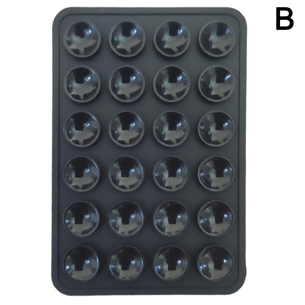 Verdicktes, quadratisches Saugnapf-Pad für die Befestigung von Mobiltelefonen, Saugnapf-Rückseite, selbstklebendes Saugnapf-Pad aus Silikonkautschuk