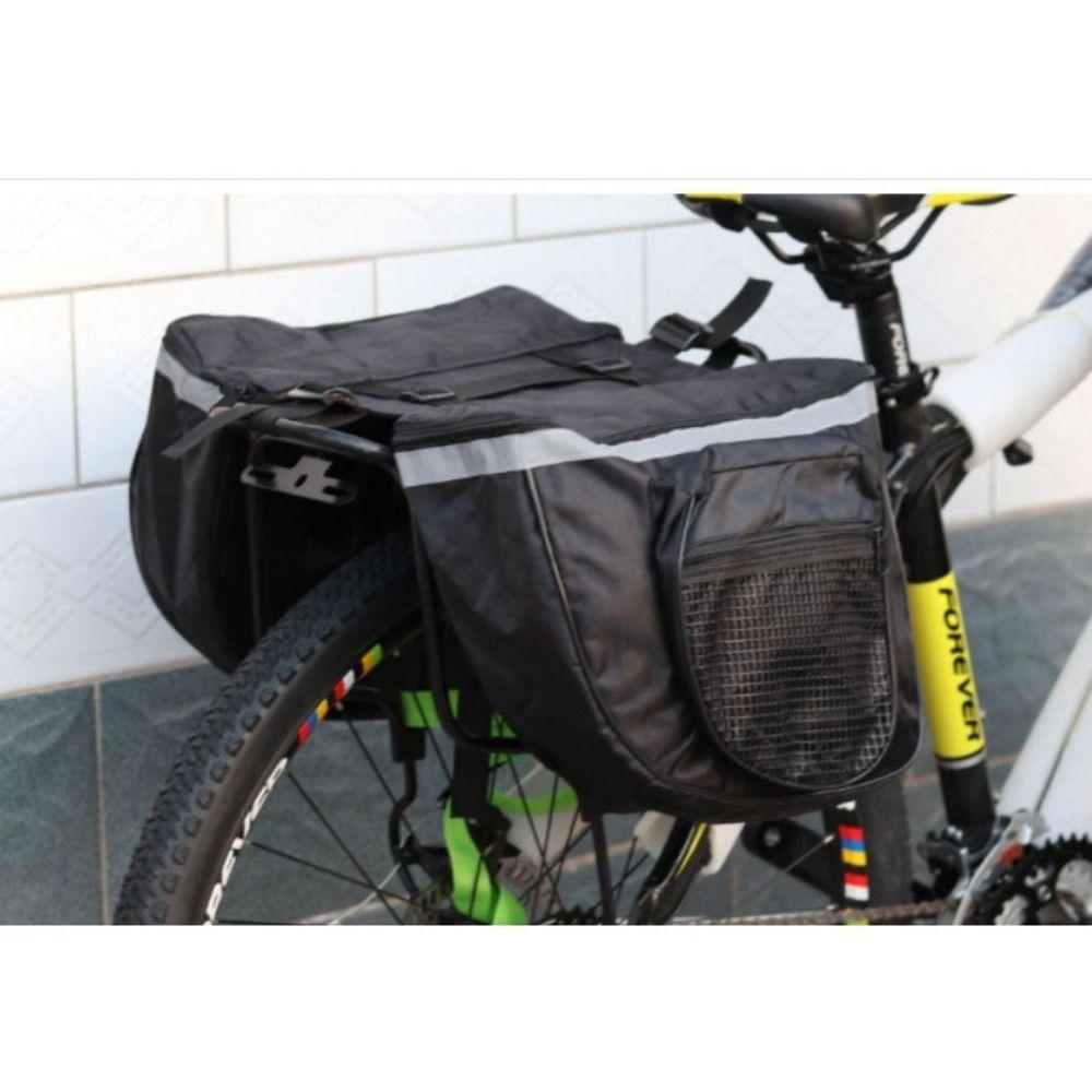 New Waterproof Bike Bag Double Pack Bracket Saddle Bag Riding Supplies Large Capacity Cycling Accessories
