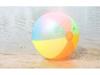 60cm Rainbow Inflatable Beach Ball - Extra Large Colorful Toy for Kids, Pool, Lawn, and Outdoor Games