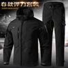 Mens Camouflage Tactical Workwear Set Outdoor Utility Suit Breathable Reinforced Pants Jacket