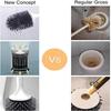 Silicone Toilet Brush and Holder,Bathroom Toilet Brush Holder Set,Silicone Toilet Cleaning Brush Kit with Soft Bristle Brush